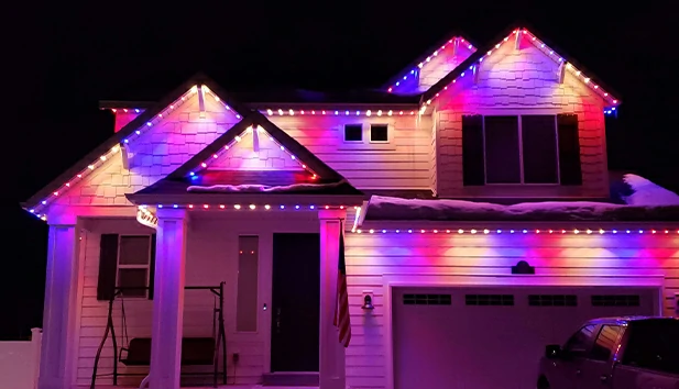 pixel christmas lights